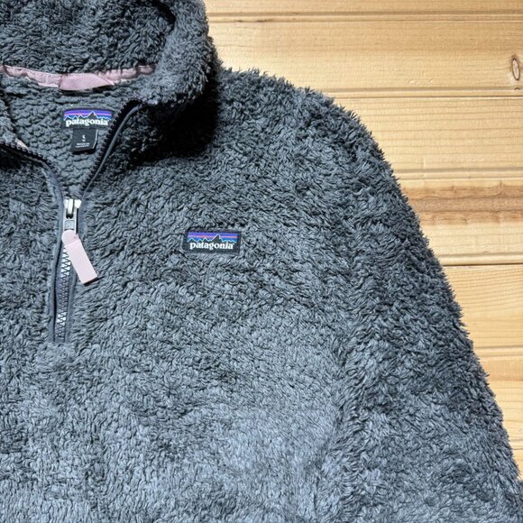 Patagonia Los Gatos1/4 Zip Fleece Gray Jacket Girls - Size Large (12) - Picture 6 of 12